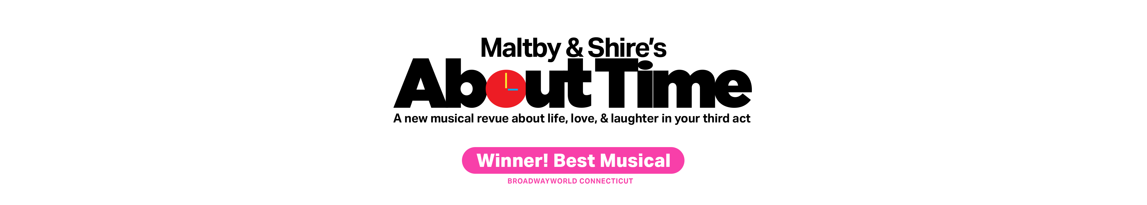 Maltby & Shire's 'About Time', a new musical revue about life, love, & laughter in your third act. Winner of Best Musical - Broadwayworld Connecticut